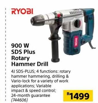 Builders Warehouse 900 w sds plus rotary hammer drill offer