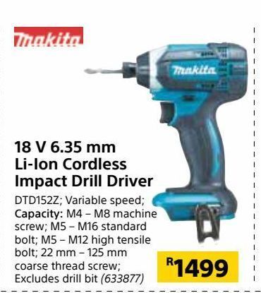 li-ion cordless impact drill driver 