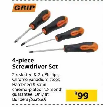 4-piece screwdriver set