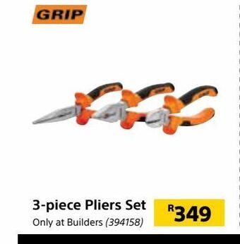 Builders Warehouse 3-piece pliers set offer
