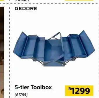 Builders Warehouse 5-tier toolbox offer