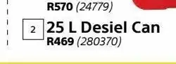 25l desiel can