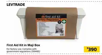 Builders Warehouse First aid kit in maji box offer