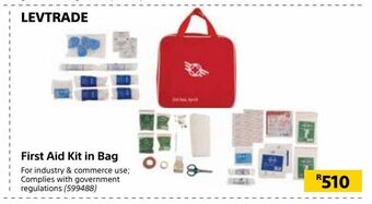 First aid kit in bag