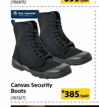Builders Warehouse Canvas security boots offer