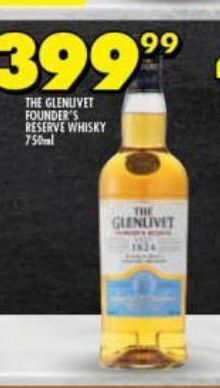 Shoprite Liquor The glenlivet founder's reserve whisky offer