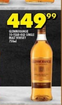 Glenmorangie 10-year-old single malt whisky