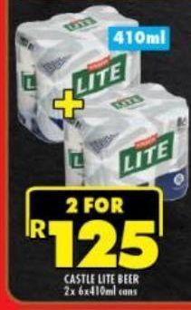 Castle lite beer 2