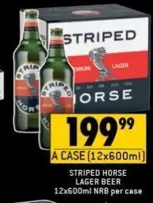 Shoprite Liquor Striped horse lager beer 12 offer