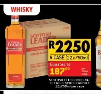 Shoprite Liquor Scottish leader original blended scotch whisky 12 offer