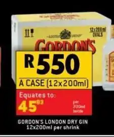 Shoprite Liquor Gordon's london dry gin 12 offer