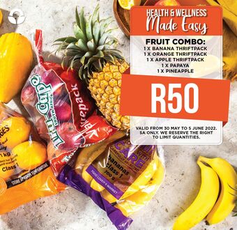 Food Lover's Market Bananas, oranges, apples, papaya & pineapple offer