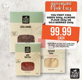 Food Lover's Market You first chia seeds, almond flour or goji berries offer