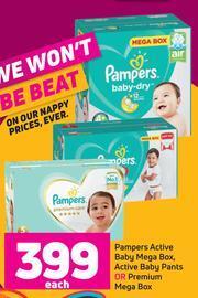 Pampers Active Baby Mega Box (Active Baby Pants Or Premium Mega Box