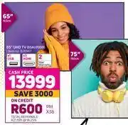 Game Samsung 65" UHD TV 65AU7000 offer
