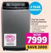 Game Defy 17Kg Top Loader Washing Machine DTL 153 offer