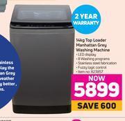 Game Defy 14Kg Top Loader Manhattan Grey Washing Machine offer