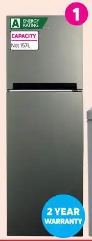 Game Defy 157L Top Freezer/Fridge Metallic DAD239 offer