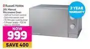 Game Russell Hobbs 20L Manual Microwave Oven offer
