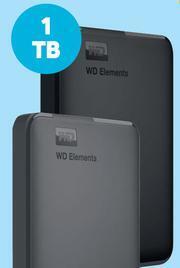 Game WD 1TB Elements Hard Drive WDBUZG0010BB offer