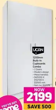 Game UCAN 1200mm Built In Cupboards Combo offer