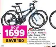 Game Raleigh 24" Or 26" Mens Or Ladies Eclipse MTB offer