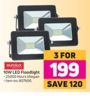 Game Eurolux 10W LED Floodlight-For 3 offer