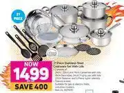 Game Always Home 21 Piece Stainless Steel Cookware Set With Lids-Per Set offer