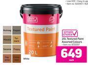 Game Simple Choice Textured Paint (Assorted Colours)-20L Each offer
