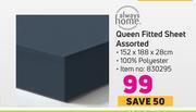 Game Always Home Queen Fitted Sheet Assorted-152 x 188 x 28cm offer