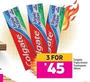 Game Colgate Triple Action Toothpaste-For 3 x 100ml offer