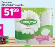 Game Twinsaver 2 Ply Toilet Tissue-9's Pack offer