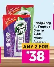 Game Handy Andy All Purpose Cleaner Refill Assorted-For Any 2 x 750ml offer