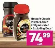 Game Nescafe Classic Instant Coffee 200g Assorted (Excluding Decaf)-Each offer