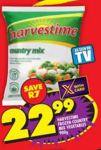 Shoprite Harvestime Frozen Country Mix Vegetables 900g offer