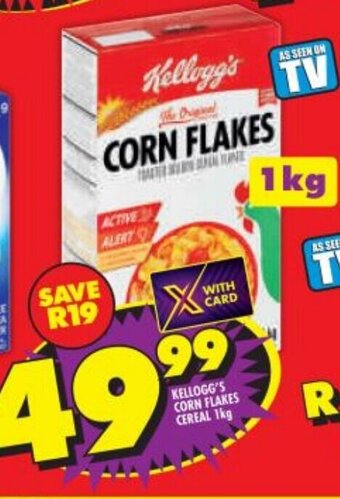 Shoprite Kellogg's Corn Flakes Cereal 1kg offer