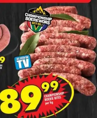 Shoprite Championship Boerie Bites offer