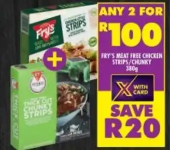 Shoprite Fry's Meat Chicken Strips/Chunky 380g offer