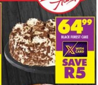 Shoprite Black Forest Cake offer
