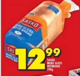 Shoprite Sasko More Slices White Bread  700g offer