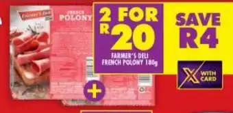 Shoprite Farmer's Deli French Polony 180g offer