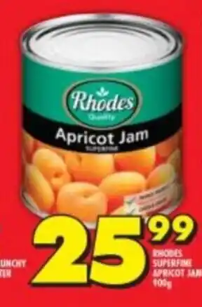 Shoprite Rhodes Superfine Apricot Jam offer