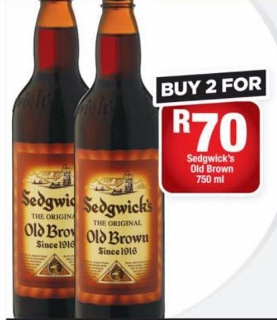 Sedgwick's Old Brown 750 ml offer at OK Liquor