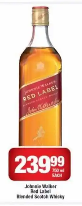 OK Liquor Johnnie Walker Red Label Blended Scotch Whisky 750ml offer
