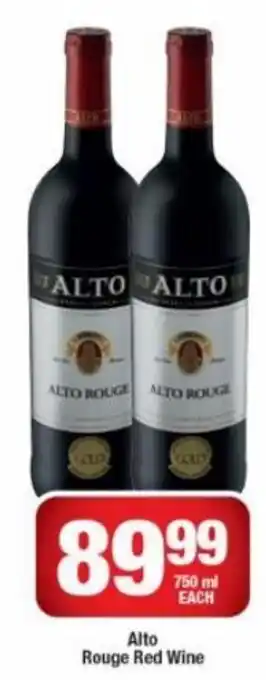 OK Liquor Alto Rouge Red Wine 750 ml offer