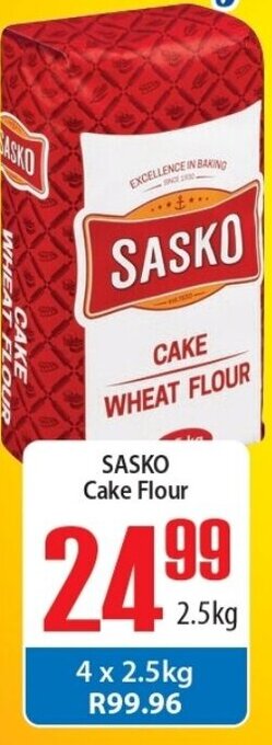 Elite Cash & Carry Sasko Cake Flour 2.5kg offer