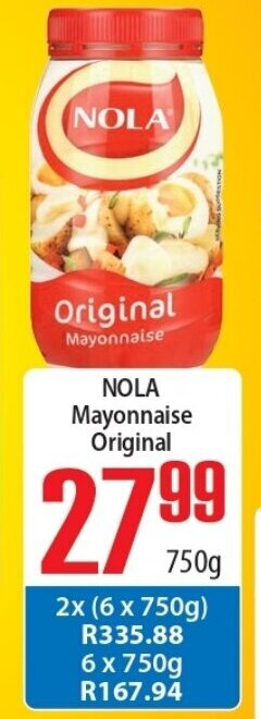 Elite Cash & Carry NOLA Mayonnaise Original 750g offer