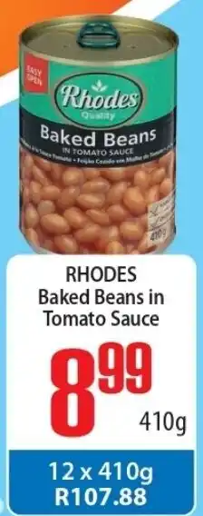 Rhodes Baked Beans in Tomato Sauce 410g