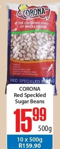 Elite Cash & Carry Corona Red Speckled Sugar Beans 500g offer