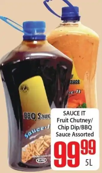 Elite Cash & Carry Sauce It Fruit Chutney / Chip Dip/BBQ Sauce Assorted 5L offer